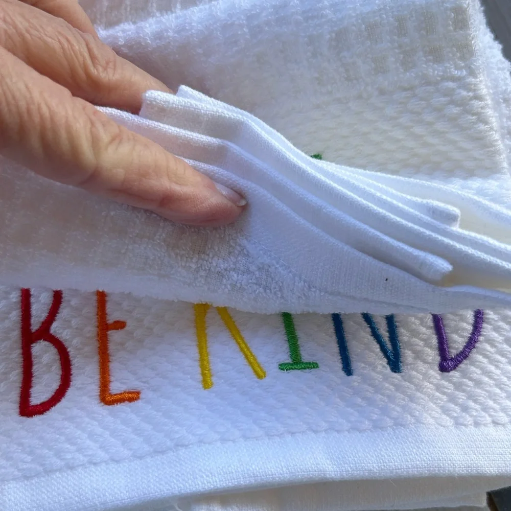 Colorful Embroidered Pride (4) Towel Set